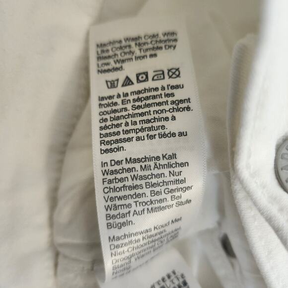 Madewell 10” High Rise Skinny Jeans Step Hem White Women's SZ 35P - NWT - Picture 11 of 11